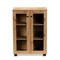 Baxton Studio Mason Modern and Contemporary Oak Brown Finished Wood 2-Door Storage Cabinet with Glass Doors 189-11976-ZORO - alternate 9
